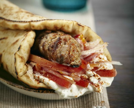 Kafta (Lamb) Kabob Wrap